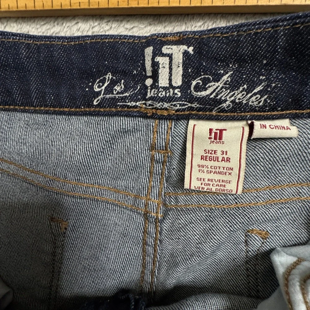 !IT Hottie Jeans Women's Tagged‎ Size 31 Reg. Blue Stretch Boot Cut
